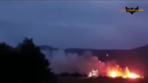⚡️ Ammunition depot on fire at a training ground in the Kirovsky district of Crimea.