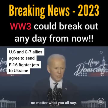 Breaking News- 2023 WW3 could break out any day from now!
