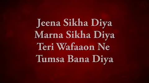 Jeena Sikha Diya _very nice song with lyrics_ sidtng by _Altamash faridi