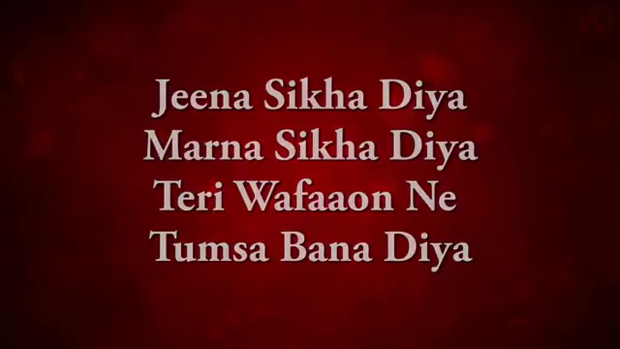 Jeena Sikha Diya _very nice song with lyrics_ sidtng by _Altamash faridi