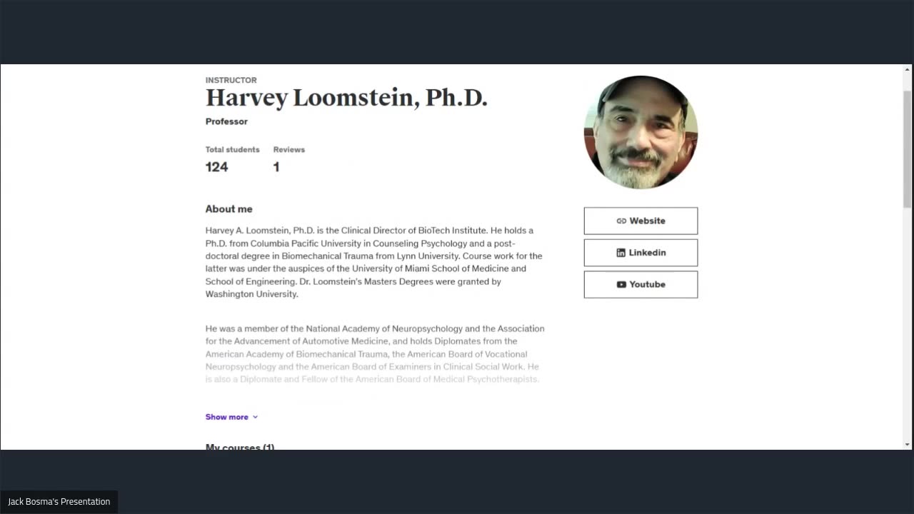 Harvey Loomstein, Ph.D.