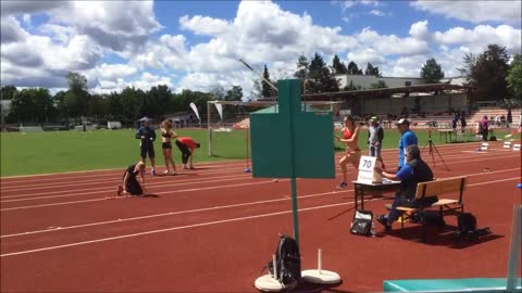 Laura Kurzbuch 3,00m Stabhochsprung 1. Platz Oberbayerische U18 am 01.07.17