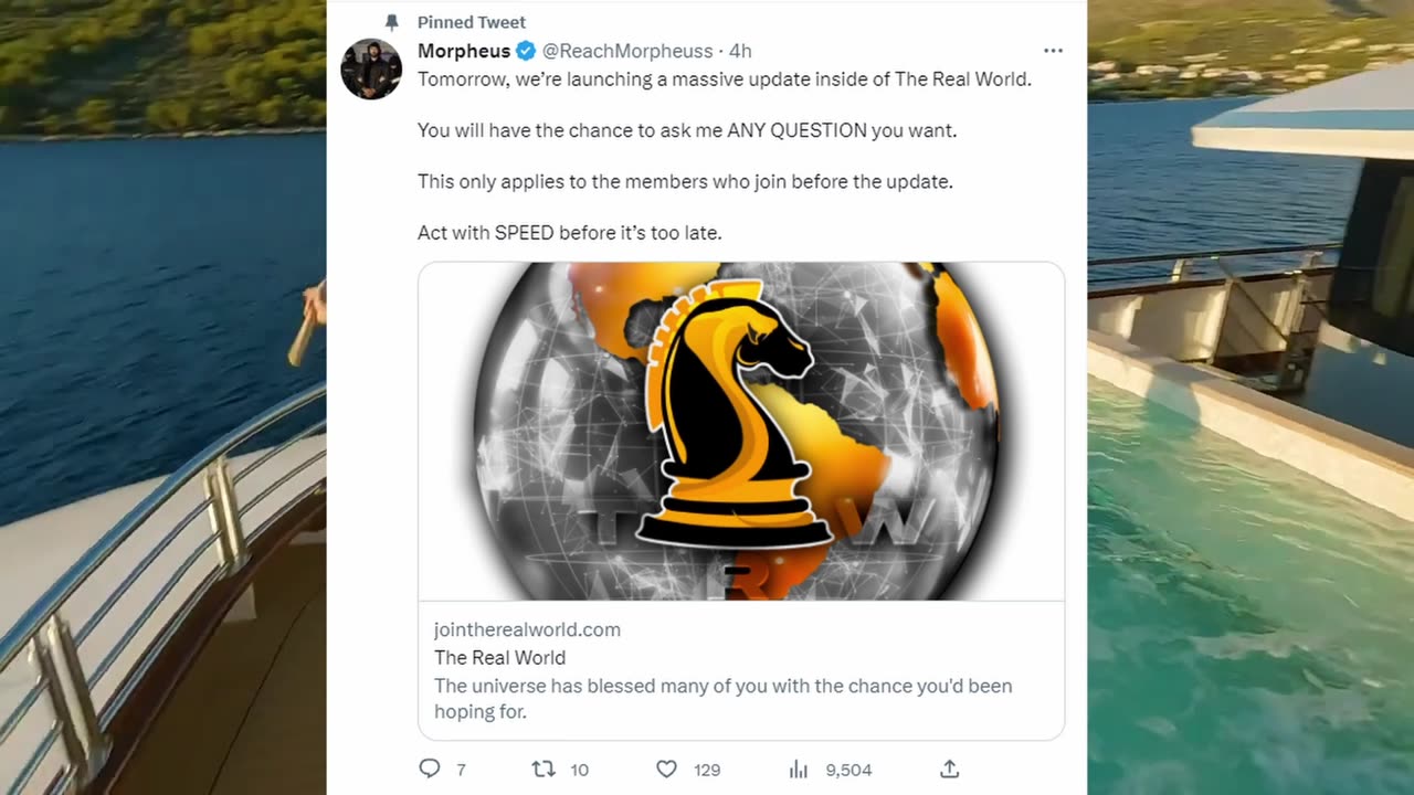MASSIVE The Real World Update - Andrew Tate is going to talk ?