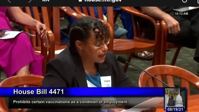 Dr. Christina Parks Testimony House Bill 4471 in Michigan - 9-21-21