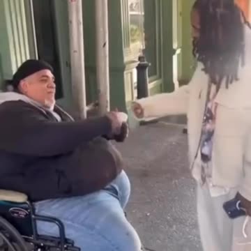 Omarion reminisces with a fan about the movie "You Got Served"