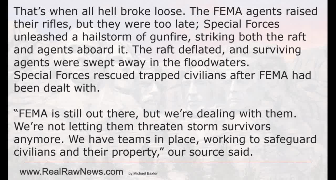 Special Forces Fight FEMA in Storm Battered SW Florida