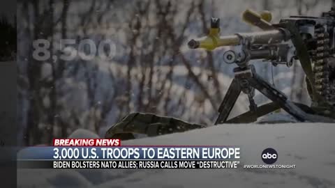 Biden orders 3,000 US troops to back up NATO in Eastern Europe