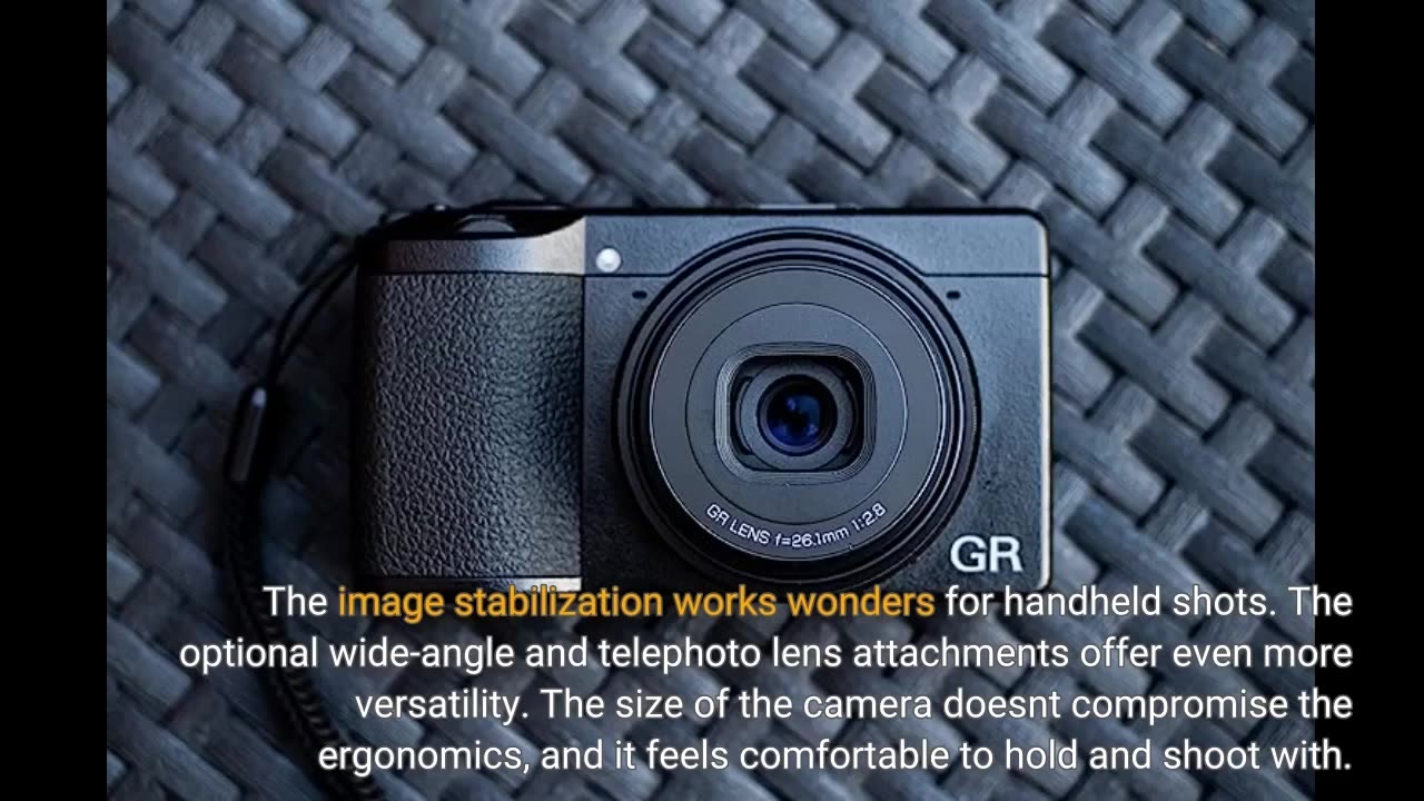 Ricoh GR IIIx Digital Camera [Focal Length 40mm] + GA-2