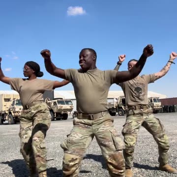 Funny Military Dance?