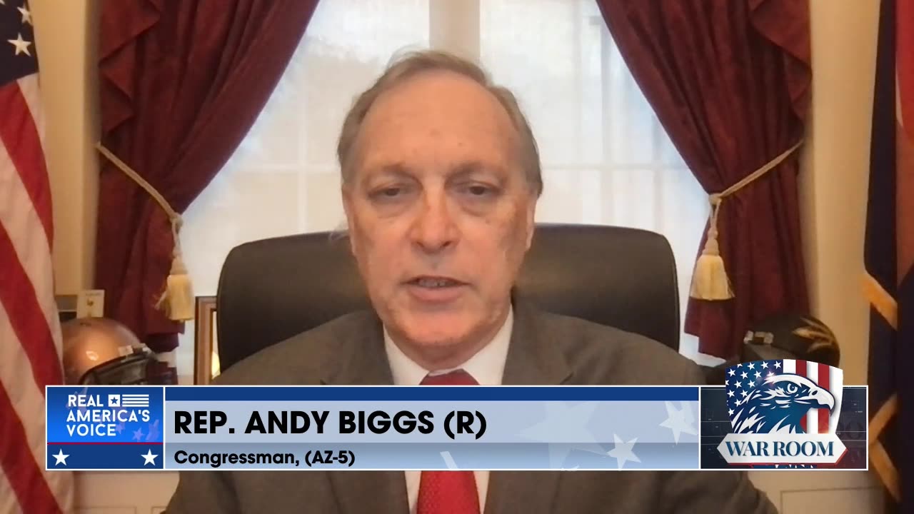 Andy Biggs On Mike Johnson's Meeting With Dems: "He Believed Whatever They Told Him"