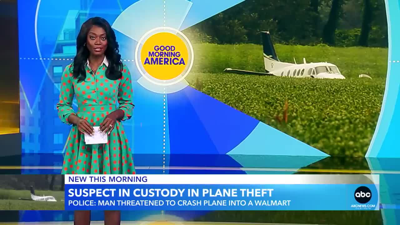 Suspect in custody after allegedly threatening to fly plane into Mississippi Walmart l GMA