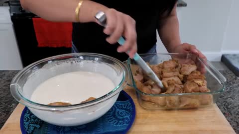 How to : make The BEST Spicy Garlic Crispy Fried Chicken Bites Recipe