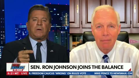 Senator Ron Johnson on Eric Bolling's The Balance 6.7.23