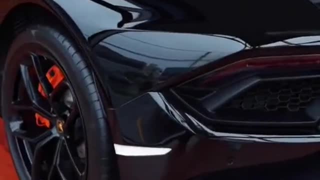 Never stand under a coconut tree # Tiktok car # Lamborghini # car