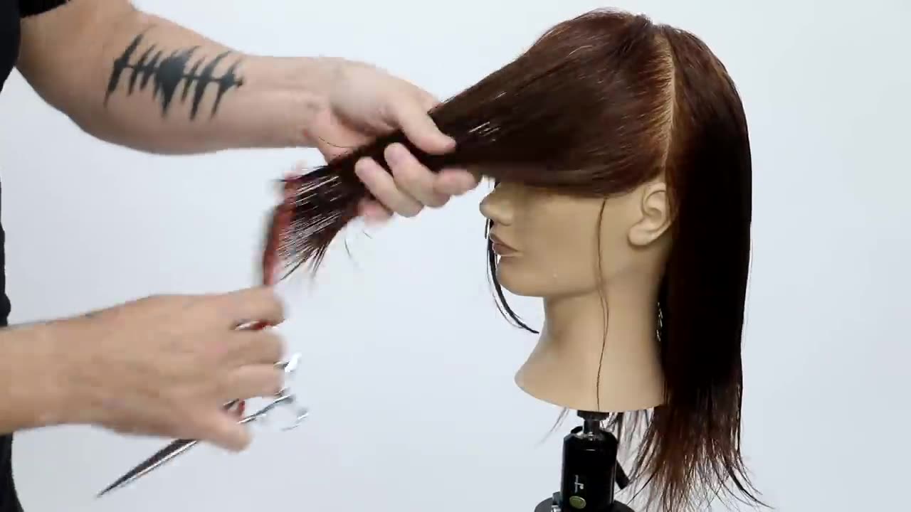 How to cut perfect face framing layers for long hair