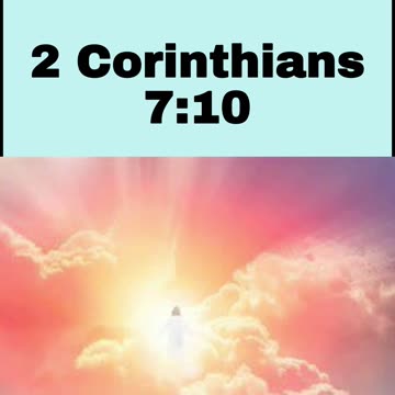 Daily Bible Verse - 2 Corinthians 7:10
