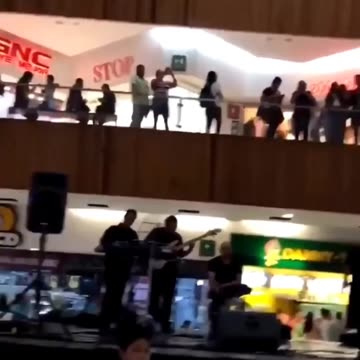 A pipe burst in a mall in Mexico so they started to play the Titanic song