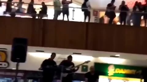 A pipe burst in a mall in Mexico so they started to play the Titanic song