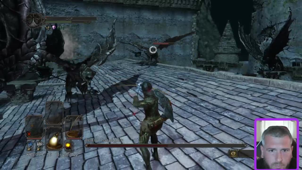 Dark Souls 2 SL1 NG7 CoC Belfry Gargoyles