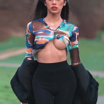 London Fashion Model Pariz Montecatlo wearing black dress