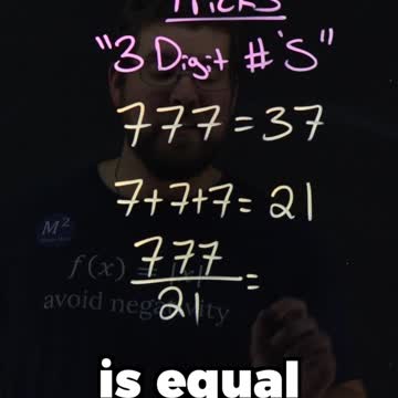 777=37? This math trick always works! | Minute Math Tricks 129 #shorts