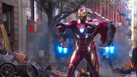 Iron Man Nano tech suit up scene