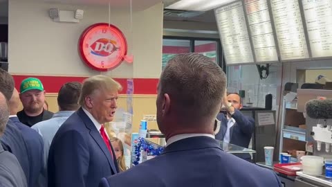 Trump Iowa DQ - "Is the fake news having a good time?"