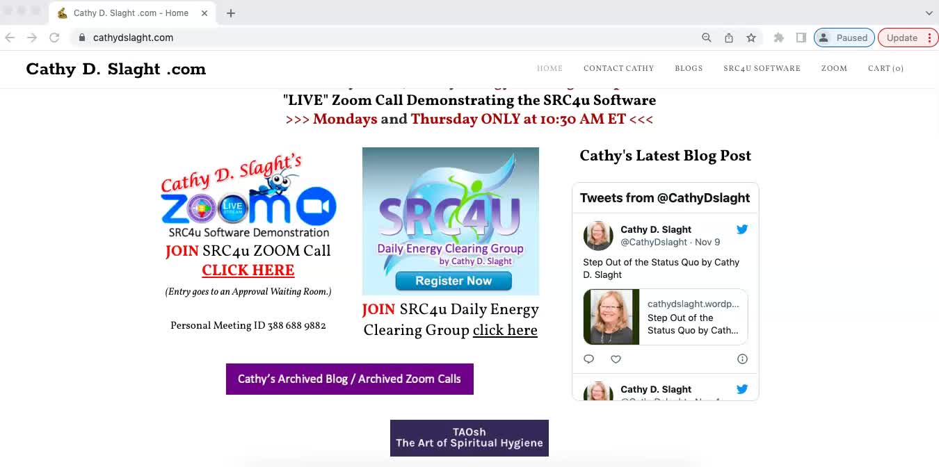 SRC4u Software Zoom Demonstration Call for November 17,2022