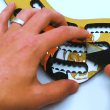 Custom inlay coral frag rack.