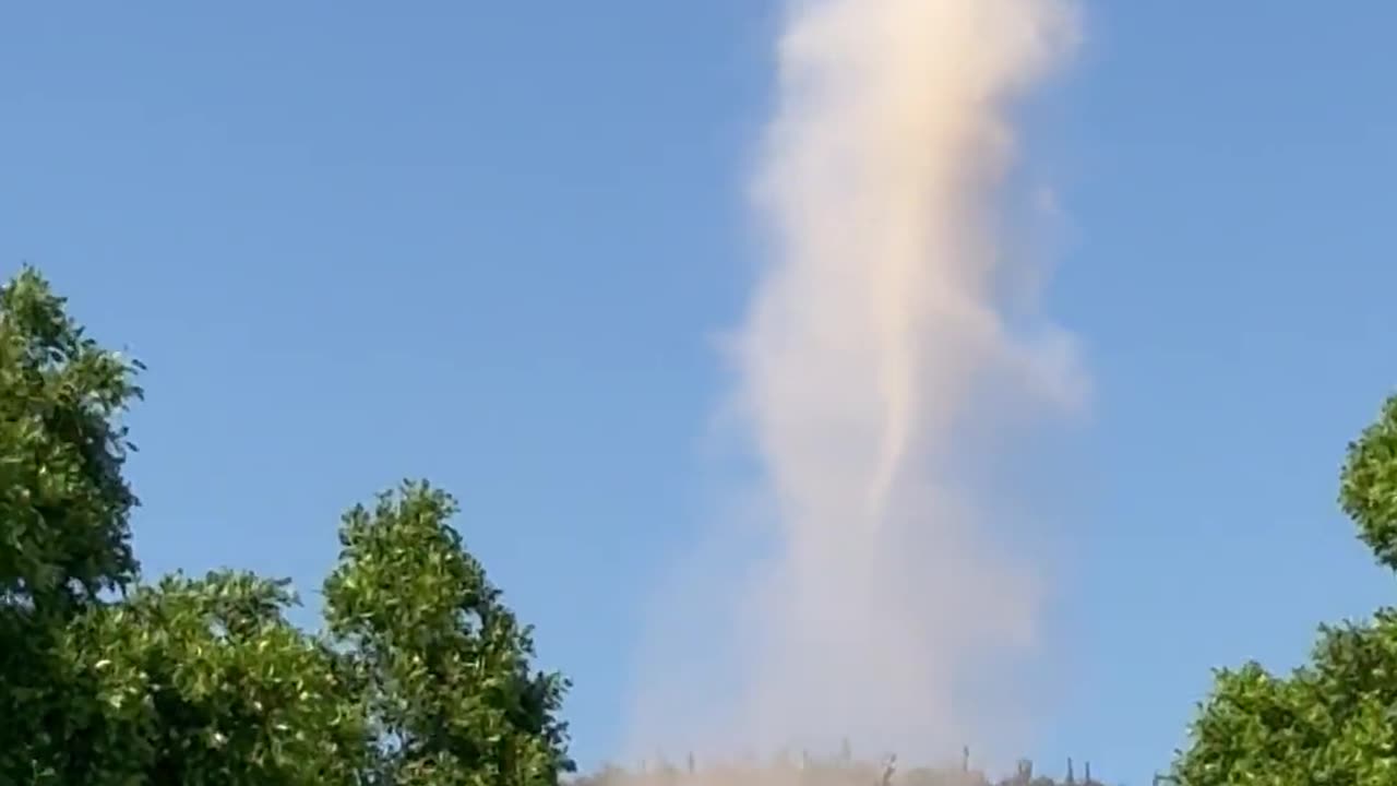 Dust Devil Dances in the Sky