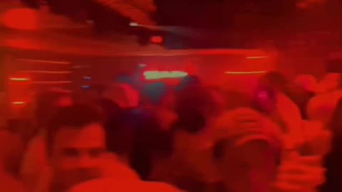 Blond in club having fun