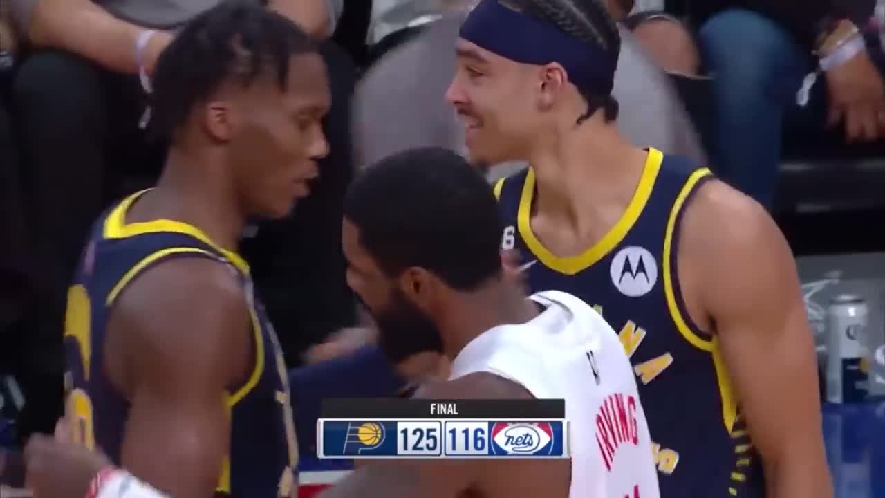 Kyrie Irving shows SPORTSMANSHIP to Pacers as KD&Ben Simmons instantly walk away