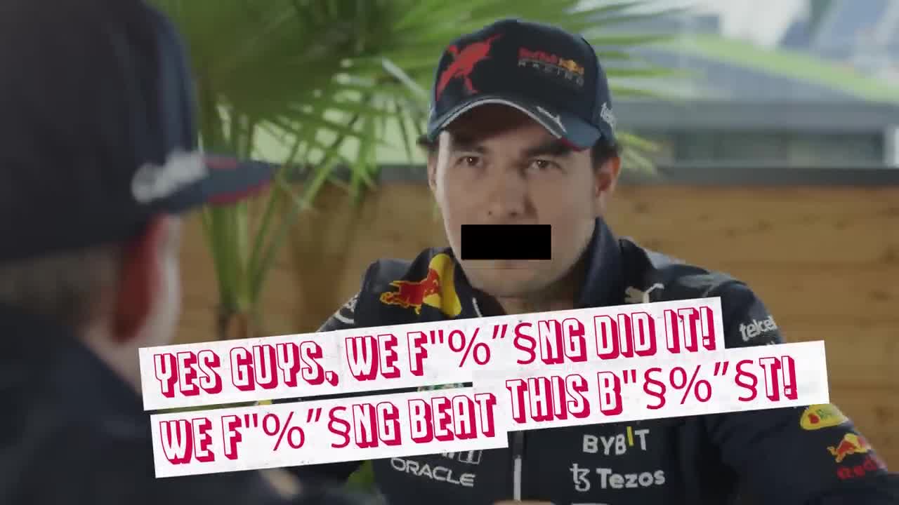 The Laughing Challenge With Max Verstappen and Sergio Perez