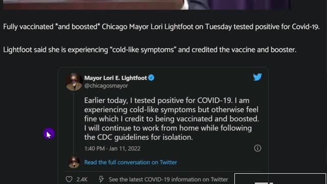 Thrice Jabbed Lori Lightfoot Tests Positive