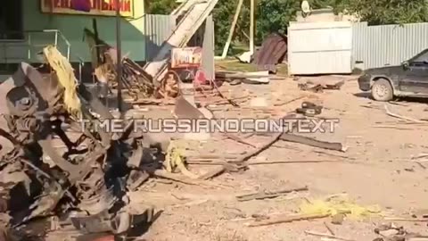 Russian Soldier Films the Aftermath of a HIMARS Strike on a Staging Area