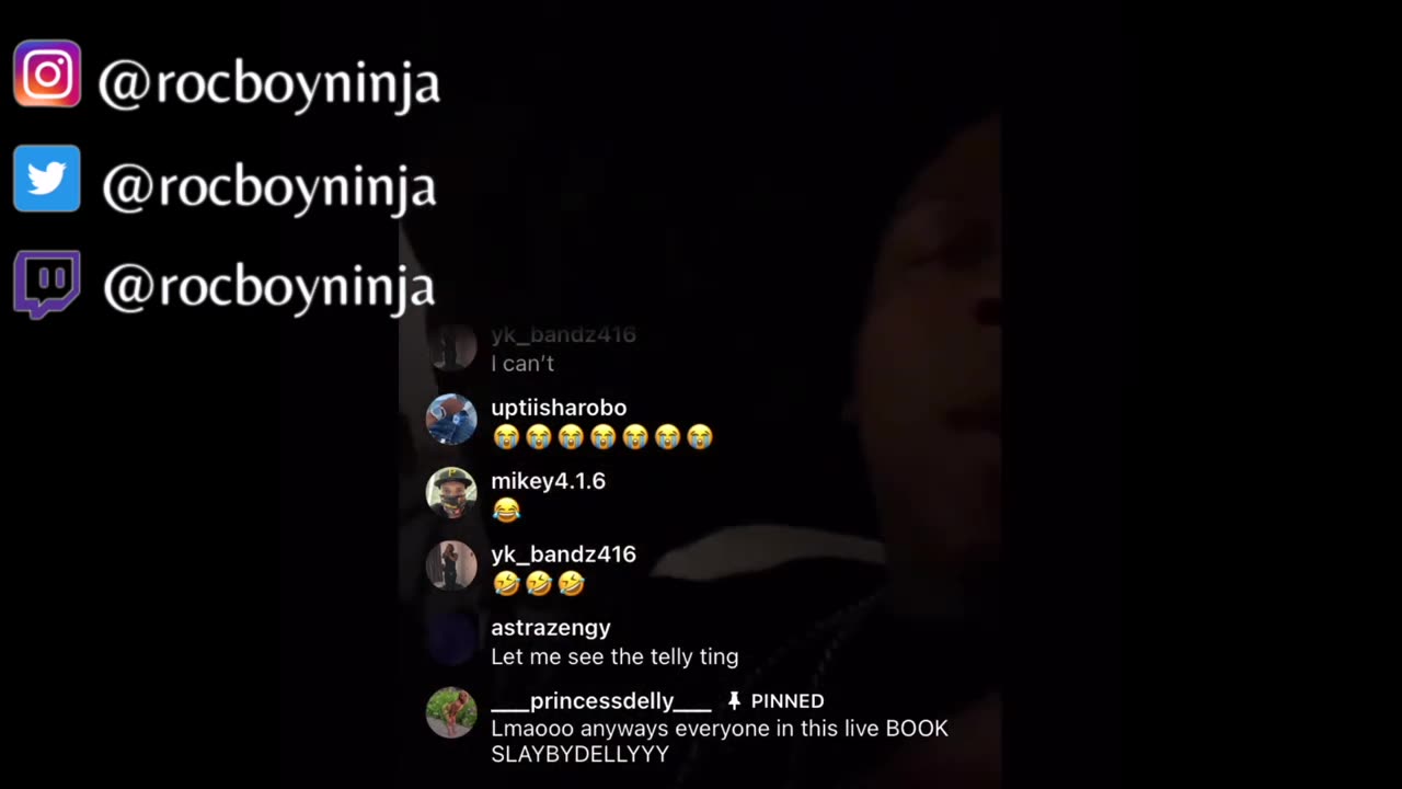 YUNG DRILLA IG live putting a hater in his place