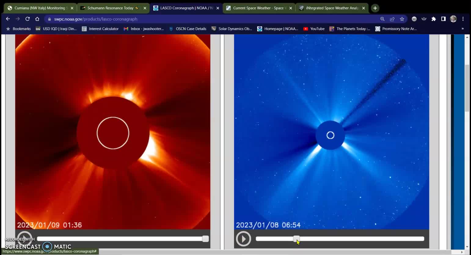 Double Schumann Blast Off, UFO's 01-08-23