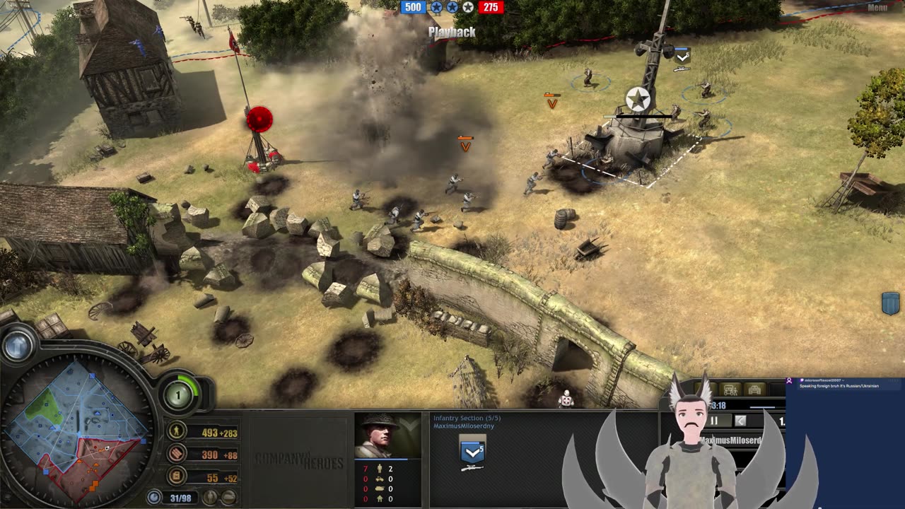 Live Casting Replays || Company of Heroes 1