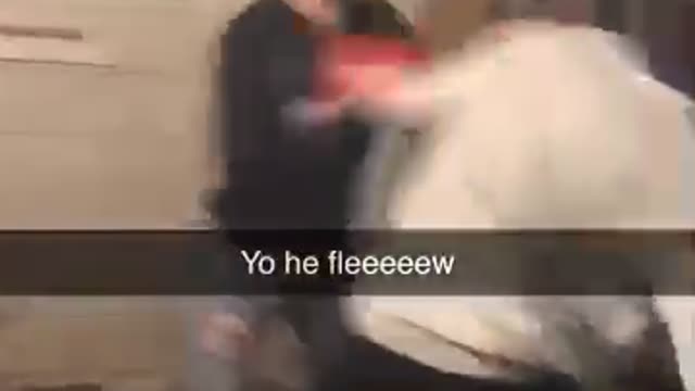 Friendly boxing match at a house party between my son and his friend