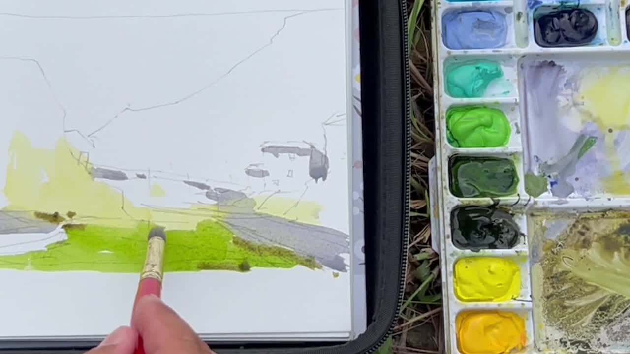 Born in Guizhou|Wuyang Watercolor-Sketching in Guizhou|It’s so beautiful. first part.