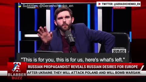 Russian Propagandist Reveals Russian Desires For Europe