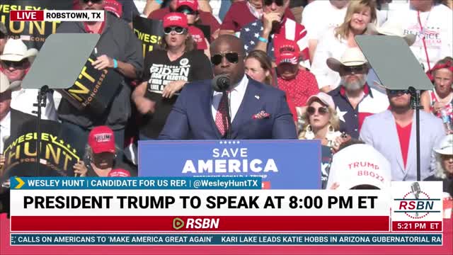 Wesley Hunt Speech: Save America Rally in Robstown, TX 10/22/22