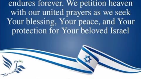 🇮🇱 🙏 "Praying for the shalom of Israel"