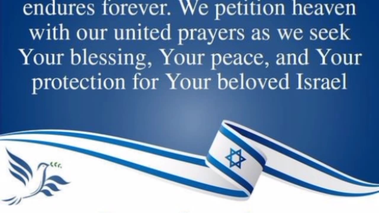 🇮🇱 🙏 "Praying for the shalom of Israel"