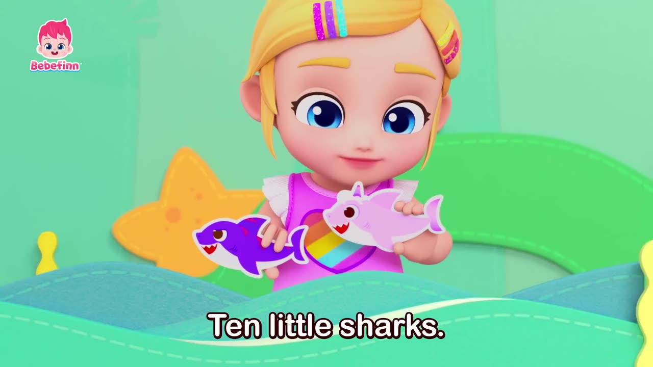 Ten Little Sharks - Nursery Rhyme