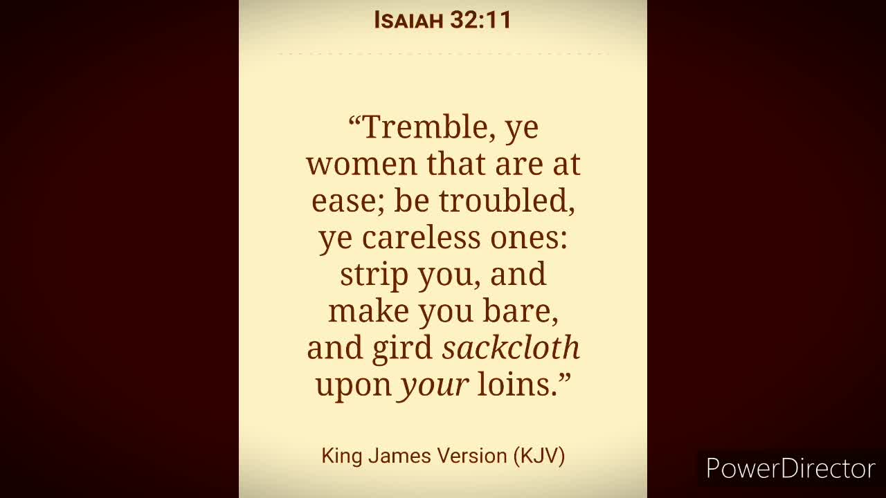Isaiah 32:9