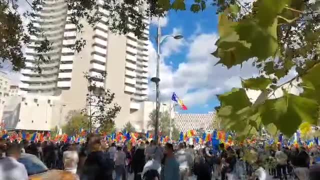 Protest 2nd of October 2022 Bucharest Romania