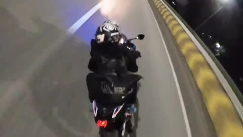 Top speed night ride