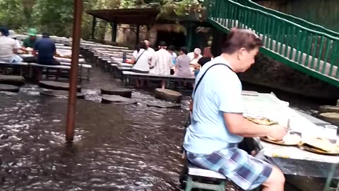 Waterfalls at villa escudero