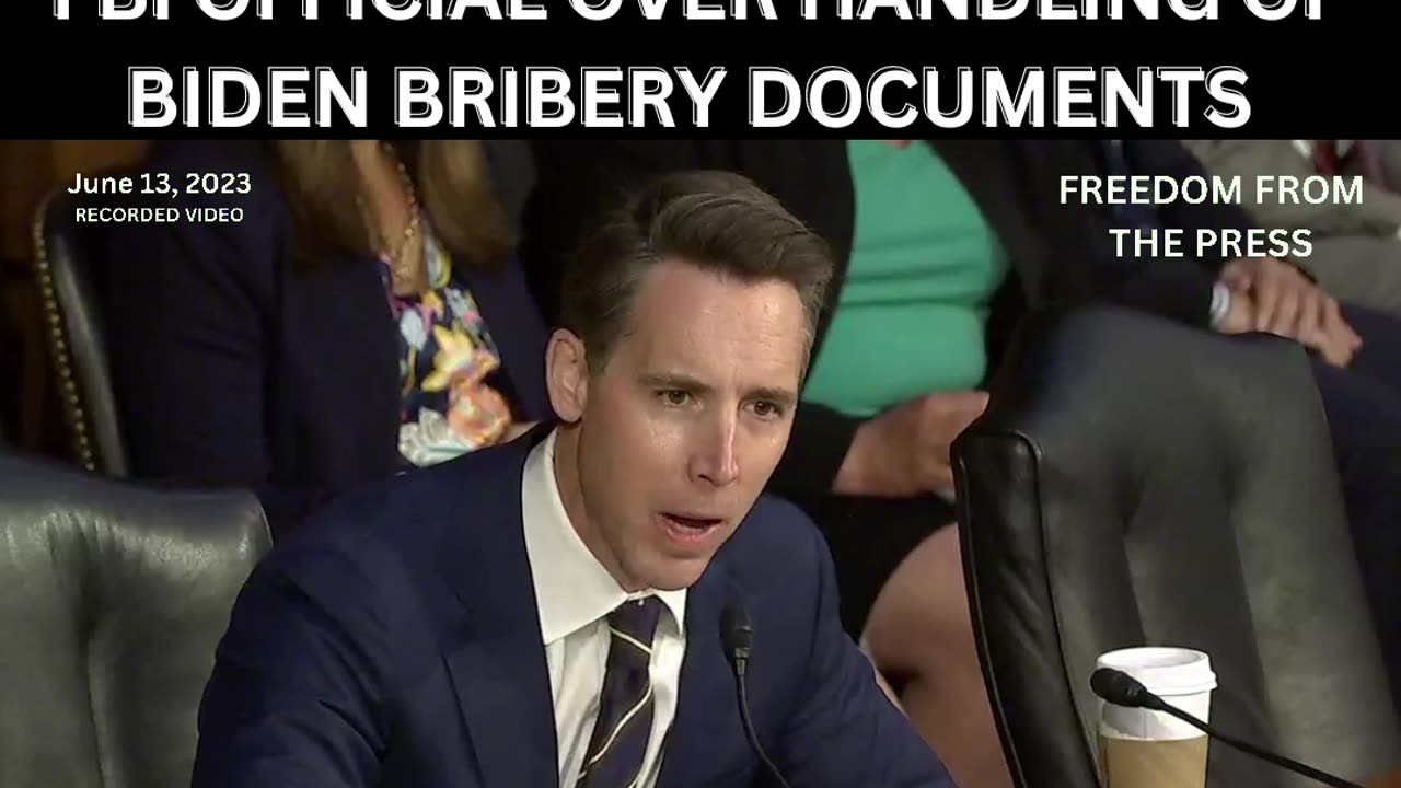 Josh Hawley is on FIRE Over the FBI